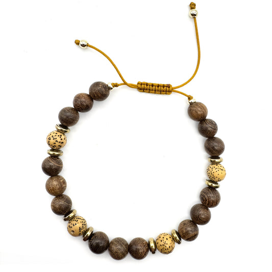 THE KEEPER Sacred Wooden Bead Bracelet