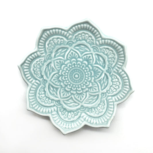 Bandeja de cerámica para joyas MANDALA