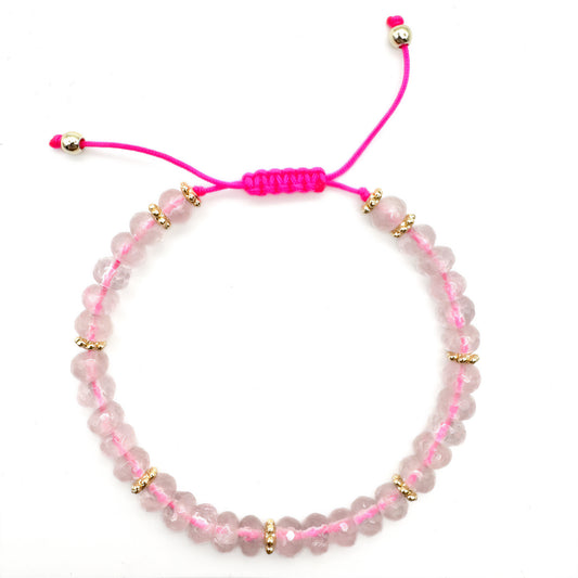 THE SHIELD Crystal Bead Bracelet (warm tones)