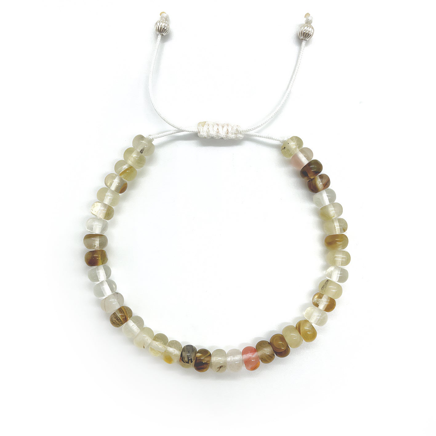 THE SHIELD Crystal Bead Bracelet (cool tones)
