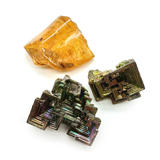 Crystal Collector: AMBER & BISMUTH (Set of 3)