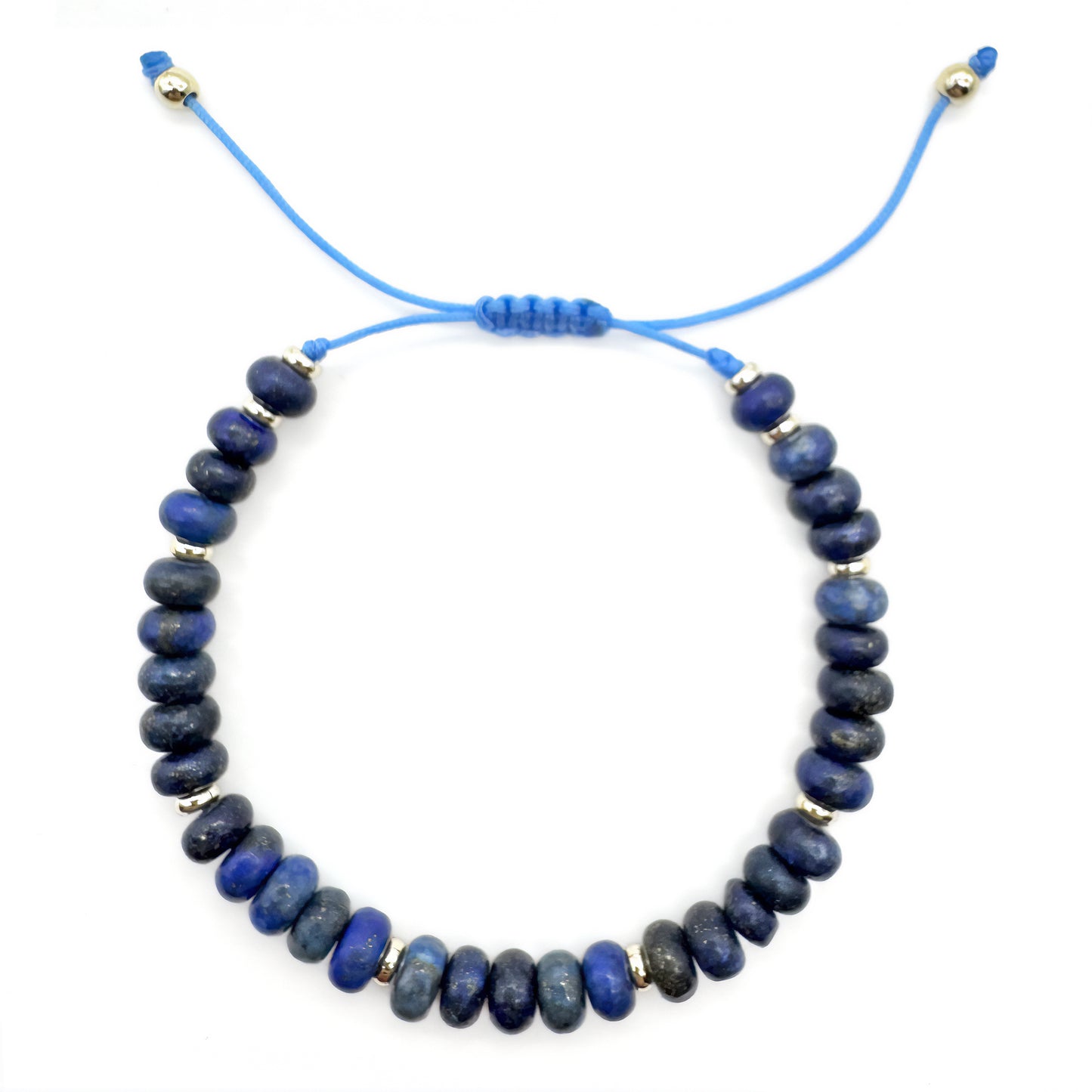 THE SHIELD Cryﬆal Bead Bracelet (cool tones)