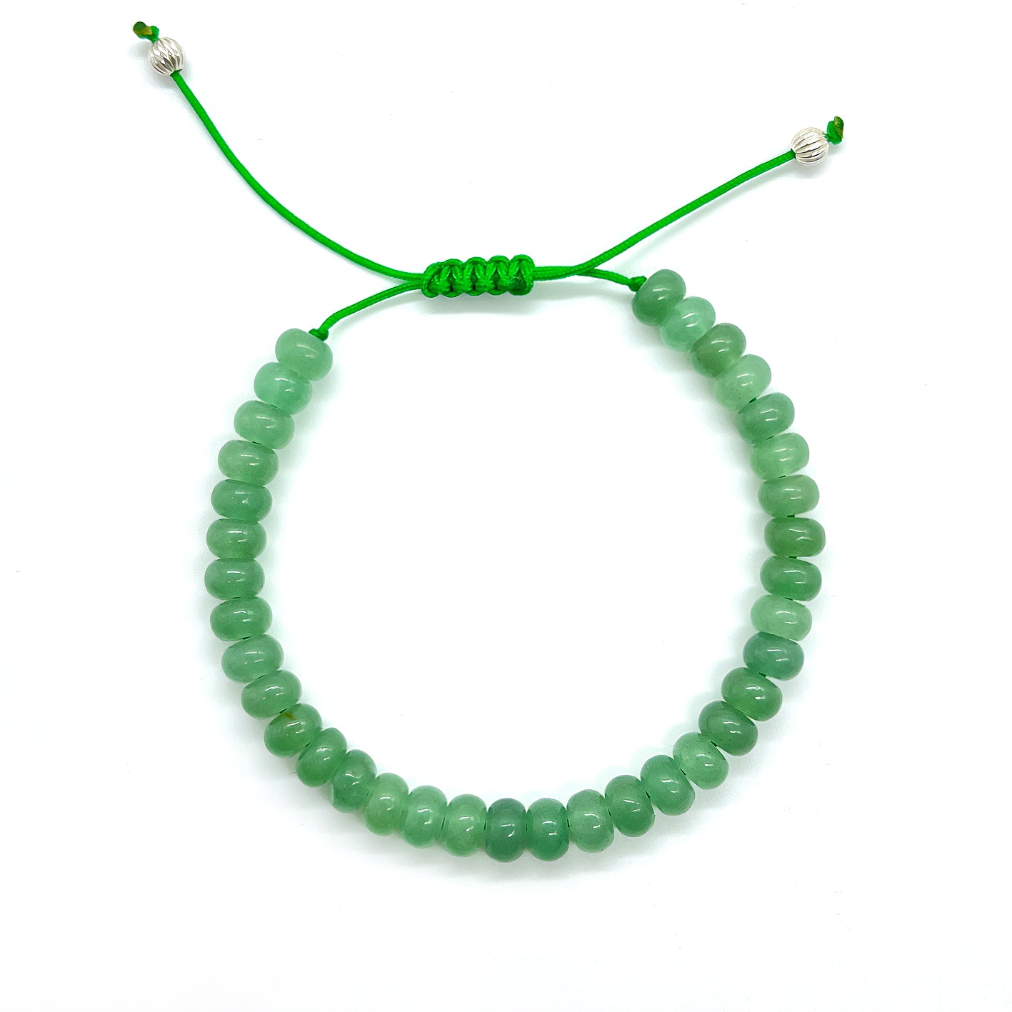 THE SHIELD Cryﬆal Bead Bracelet (cool tones)