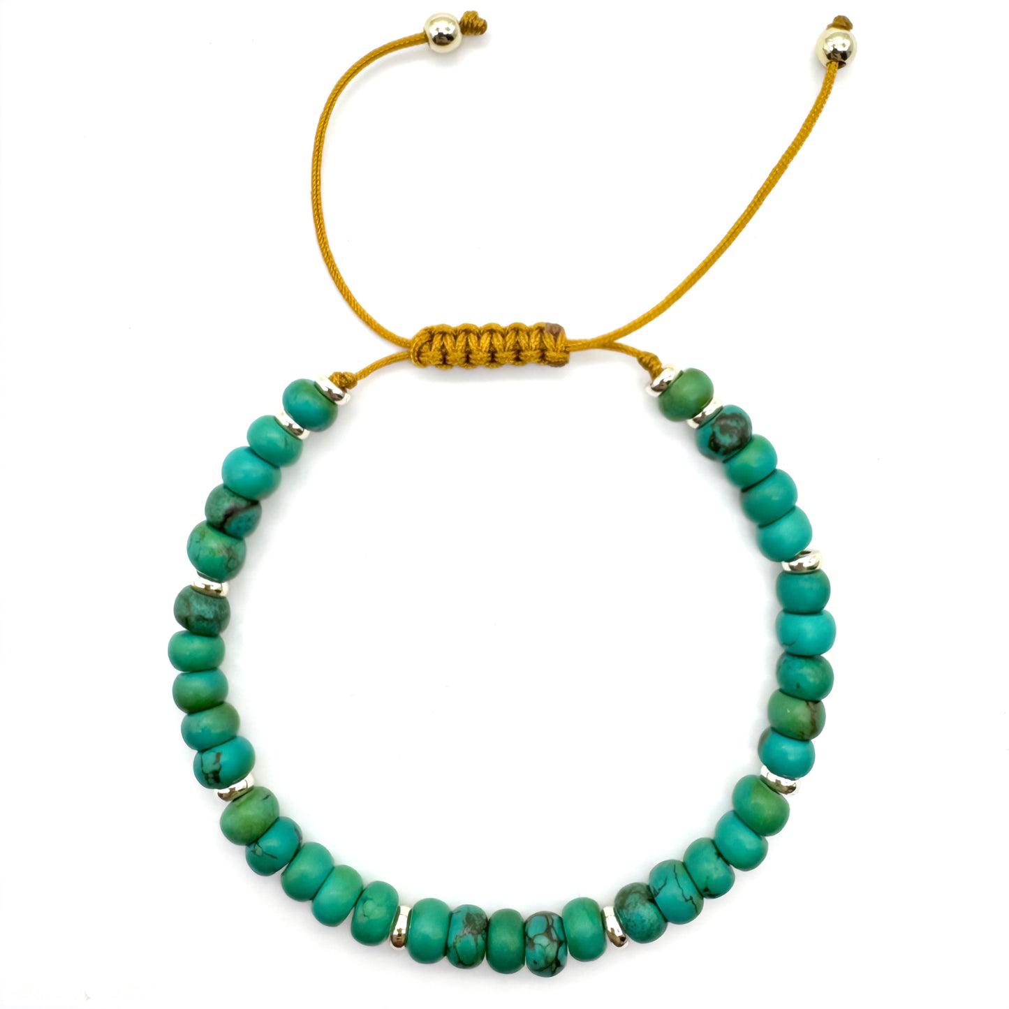 THE SHIELD Cryﬆal Bead Bracelet (cool tones)