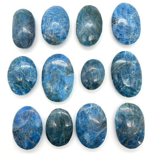 BLUE APATITE Palm Stone